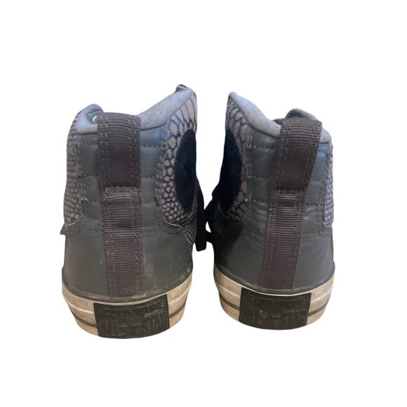 Converse Mens 9 womens 10.5 Grey lizard print High tops - Picture 3 of 6
